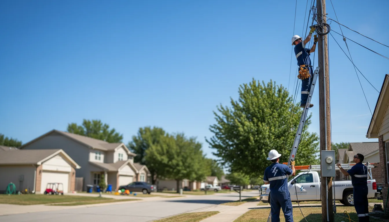 Residential electrician providing installation services in Alamo, TX